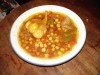 Todos los garbanzos en el plato