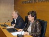 Miguel Gracia y Lourdes Arruebo, en la presentación del Plan de Concertación Económica.