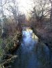 El río Huerva cerca de su desembocadura