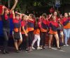 Manifestación patriótica de colegiales en Ereván